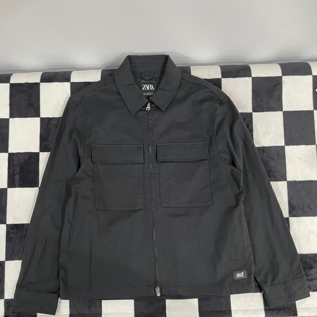ZARA 자라 유틸리티 포켓 오버핏 집업 자켓 (XL)