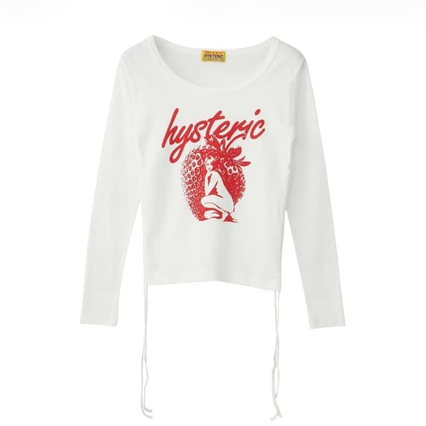 히스테릭글래머 미드나잇 베리 치비 티셔츠 화이트