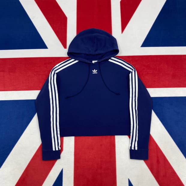 아디다스 크롭 후드티 여성 S 