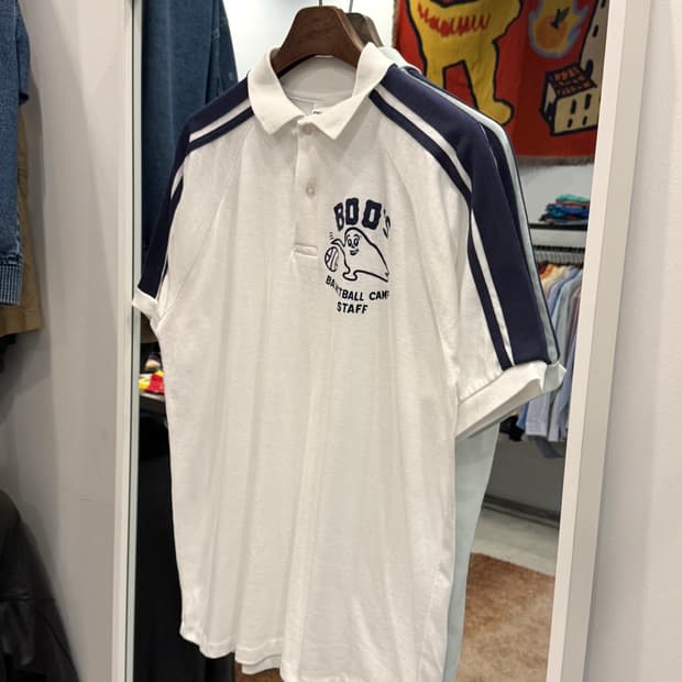 90s Print-ONS BASKETBALL CAMP 티셔츠 (USA)