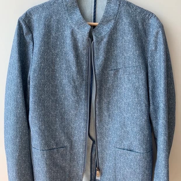 알레그리 간절기 집업 블루종 50