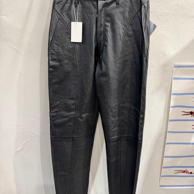 japan vintage 레더팬츠