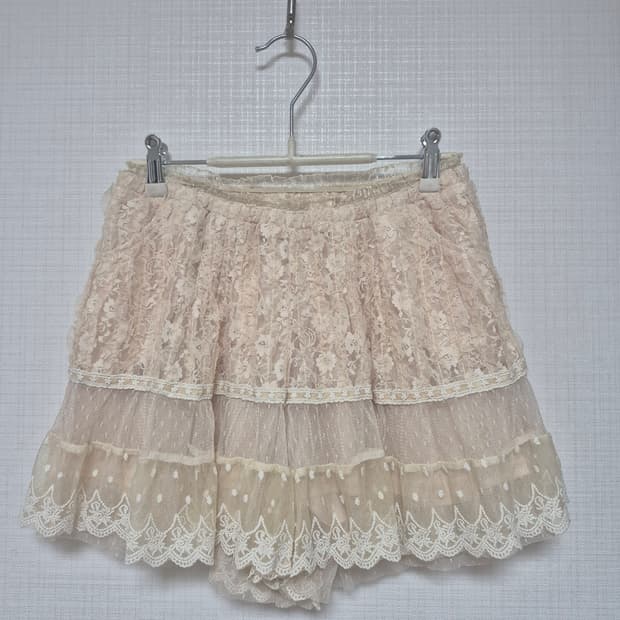 리즈리사 샘플 히메갸루 연베이지 레이스 스카팡