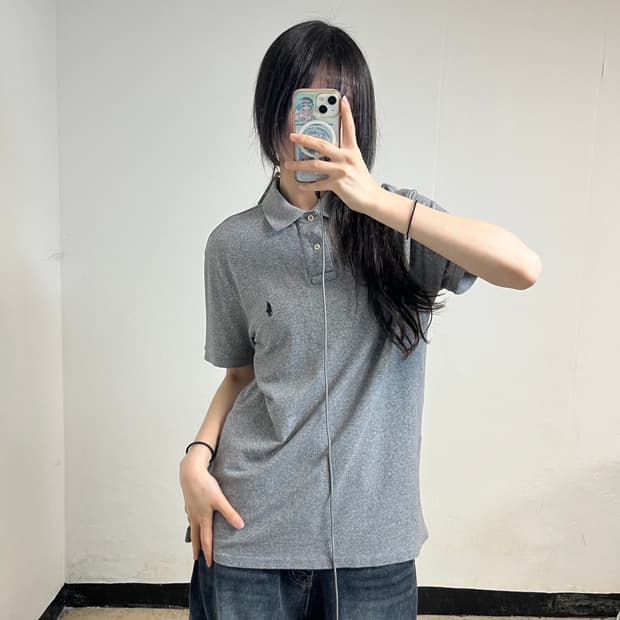 Polo Ralph Lauren Grey Collar T-Shirt