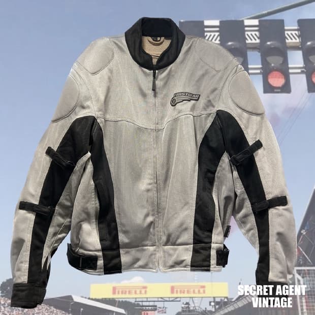 [L]퍼스트기어 레이싱 자켓 그레이