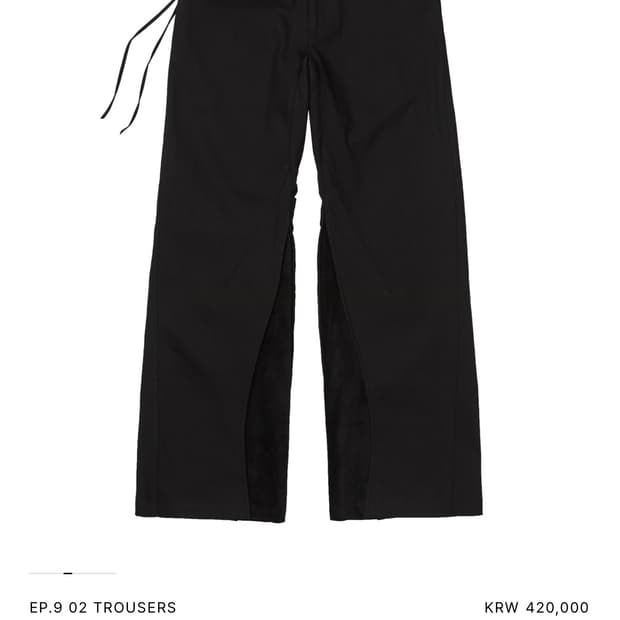 M) Xlim 엑슬림 EP.9 02 TROUSERS 블랙 팬츠