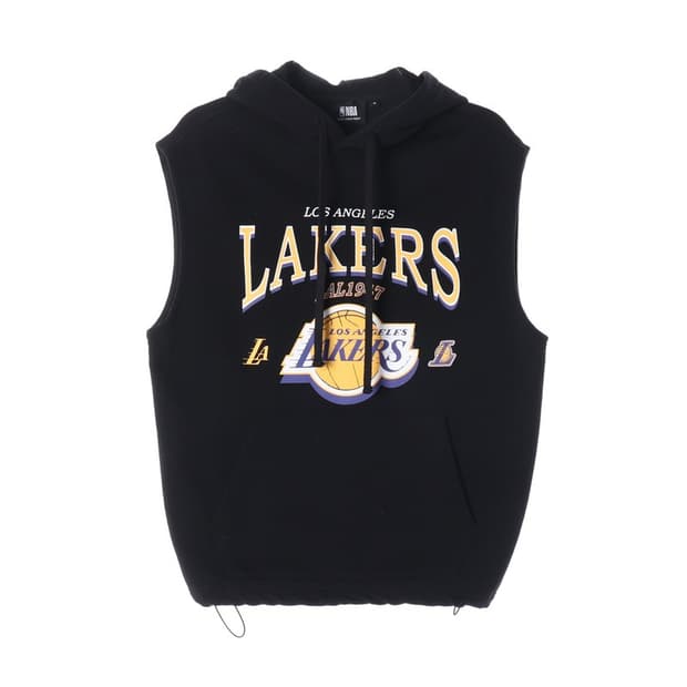 NBA LA레이커스 블랙 민소매 후드티 M