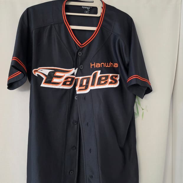 한화이글스 검정색 야구 유니폼 95사이즈