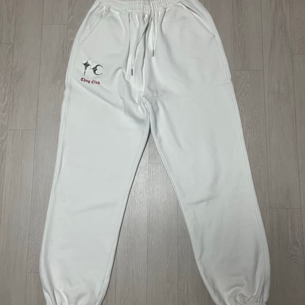 초판 급처) 떠그클럽 TC 조거팬츠 화이트