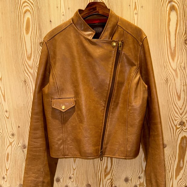 코치 언발란스 투웨이 레더 자켓