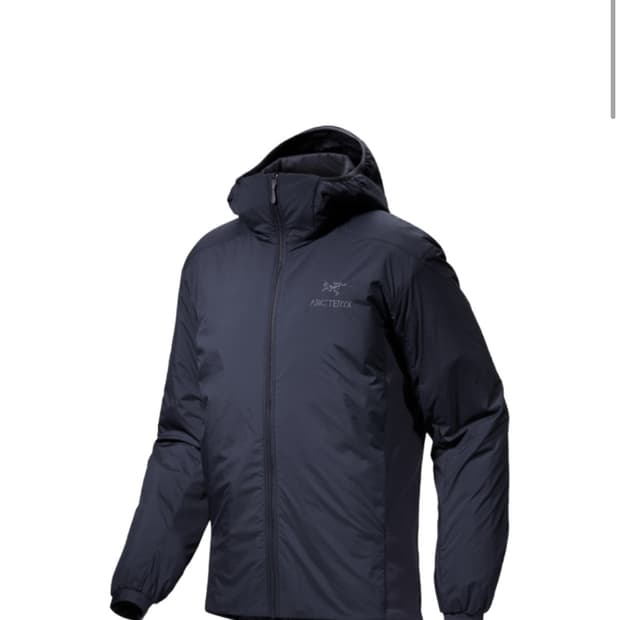 아크테릭스 아톰 L 사이즈 블랙사파이어 자수로고 버전