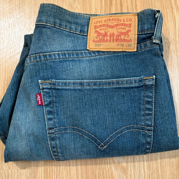 리바이스 505 W32 L30 테이퍼드핏 데님 팬츠