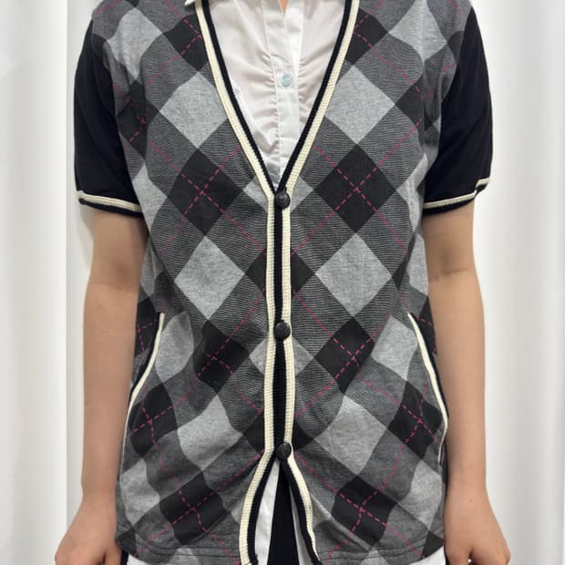 argyle cardigan 