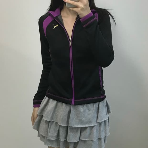 푸마 배색 져지