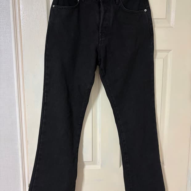 (2) 이니어 플레어 데님 블랙