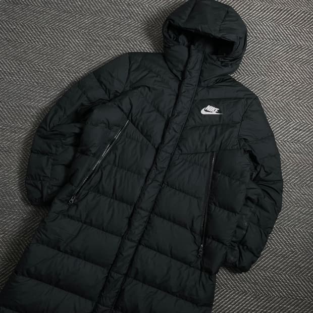 아디다스 윈드러너 덕 다운 롱 패딩 자켓 블랙y 4580