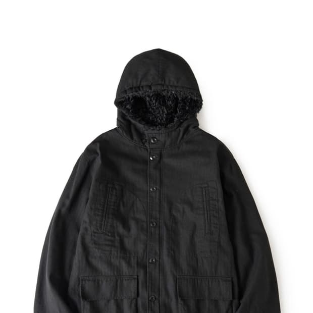  해칭룸 Hooded Mil Parka Black 4사이즈