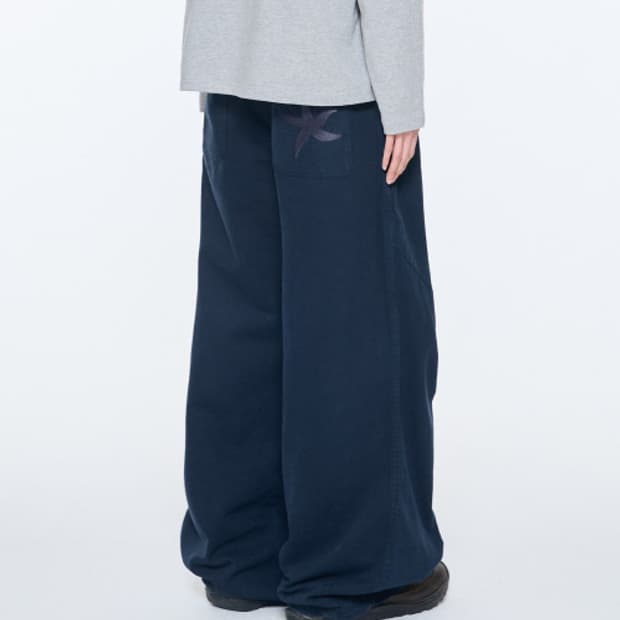 [S] 더콜디스트모먼트 워시드 스타피쉬 치노 팬츠 다크 네이비