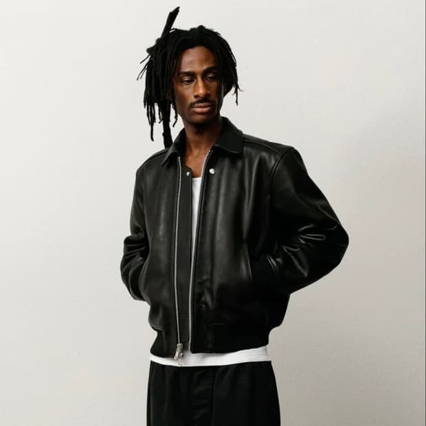 스투시 플라이트레더자켓