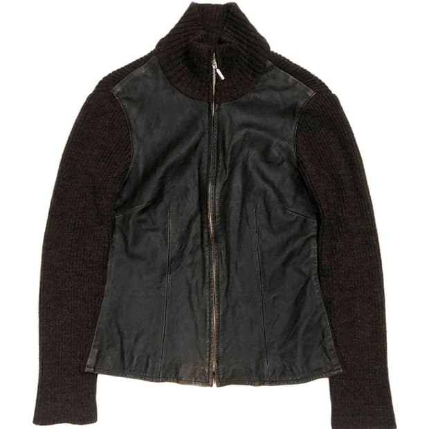 max&co. 양가죽 니트 집업