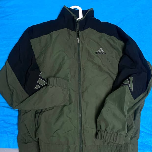 빈티지 아디다스 고어텍스 카키 바람막이 자켓  adidas