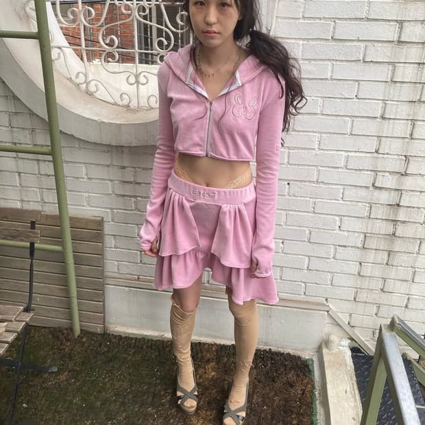 kanaj pink skirt 카나제이 핑크 스커트