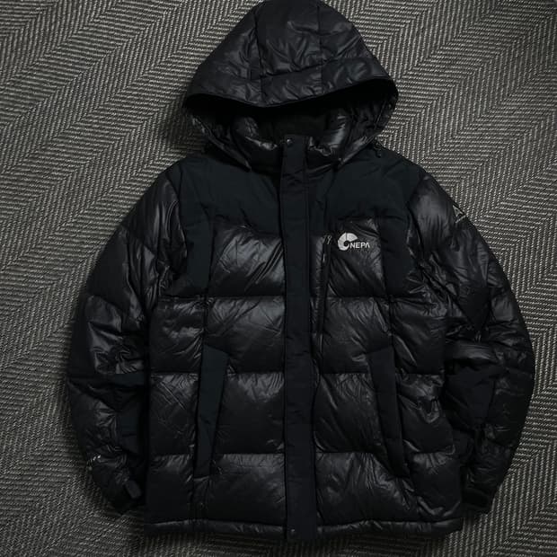 네파 구스다운 에볼루션 800 마운틴 패딩 블랙o 4533