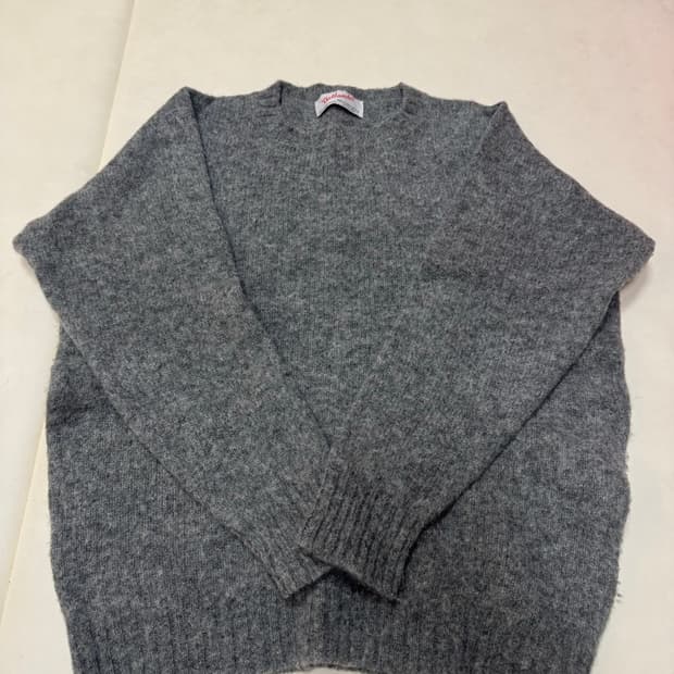 셔틀랜더 쉐기독 니트 그레이