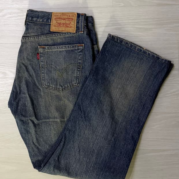 대장 리바이스 514 워싱 데님 팬츠