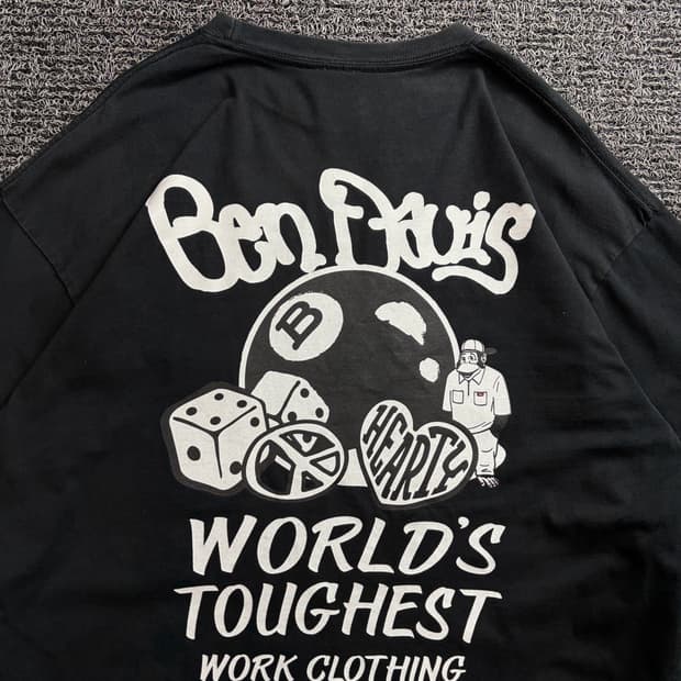 벤데이비스 워크웨어 멀티 빅로고 크루넥 맨투맨 4159