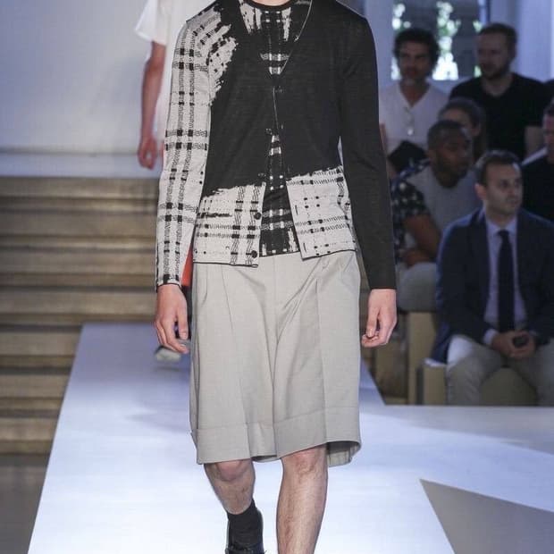 질샌더 바이 라프시몬스 SS14 컬러블록 가디건