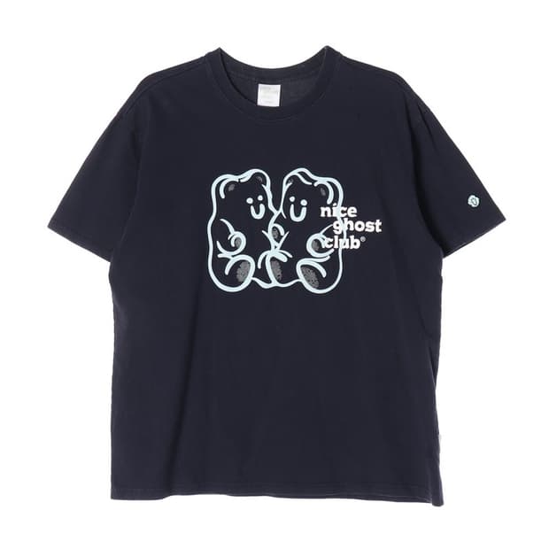 나이스고스트클럽 네이비 구미베어 반팔티 M