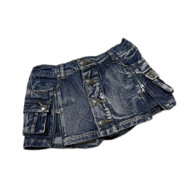 Y2k빈티지 데님 로우라이즈 스커트