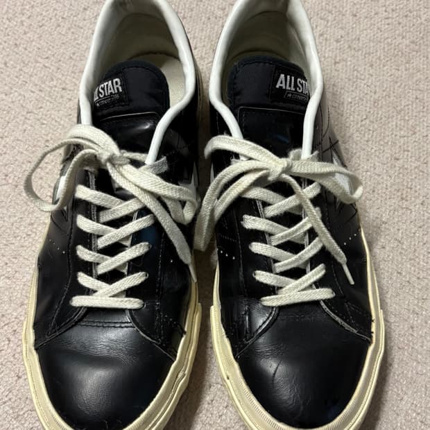 컨버스 재팬 원스타 로우 레더 블랙 / 270