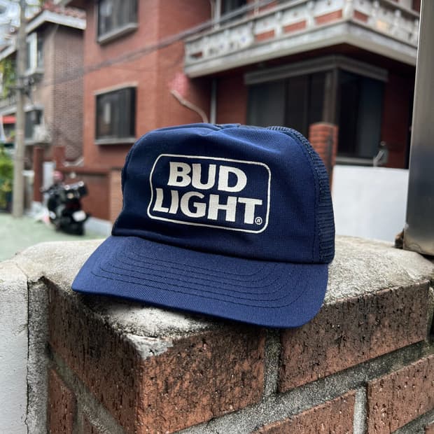 90s 빈티지 버드와이저 bud light 매쉬 캡 모자 y18898