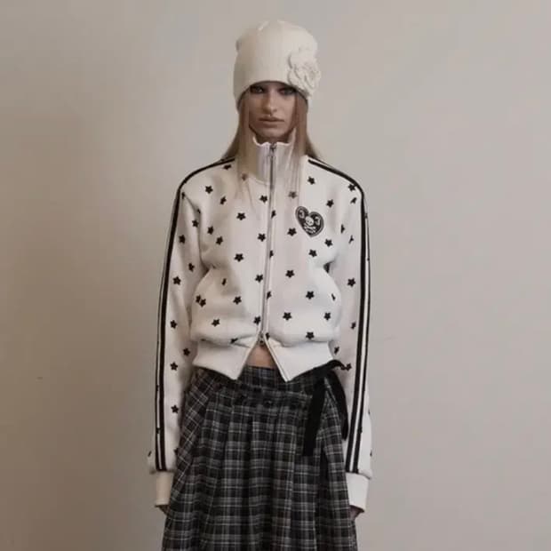 셋업이엑스이 스타 니트 투웨이 집업