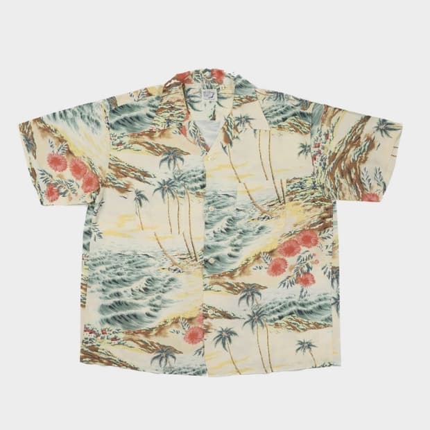 orslow Hawaiian Shirt Ecru 3