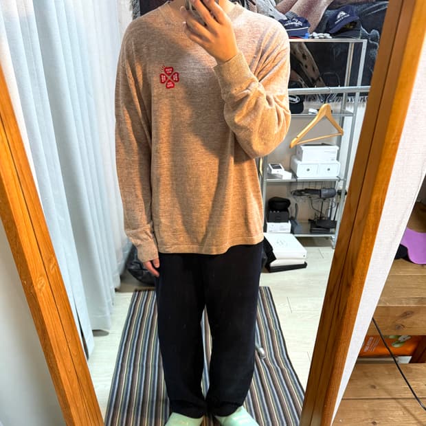 휴먼메이드 하트 니트