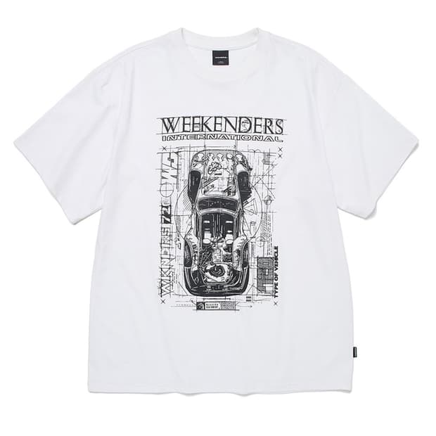 위캔더스 BLUEPRINT T-SHIRT 반팔 티셔츠 L