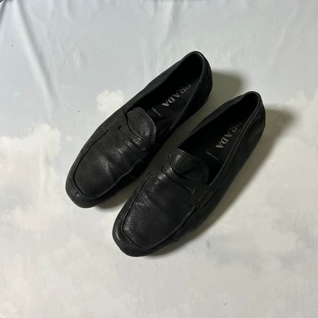Prada sports slip on loafers