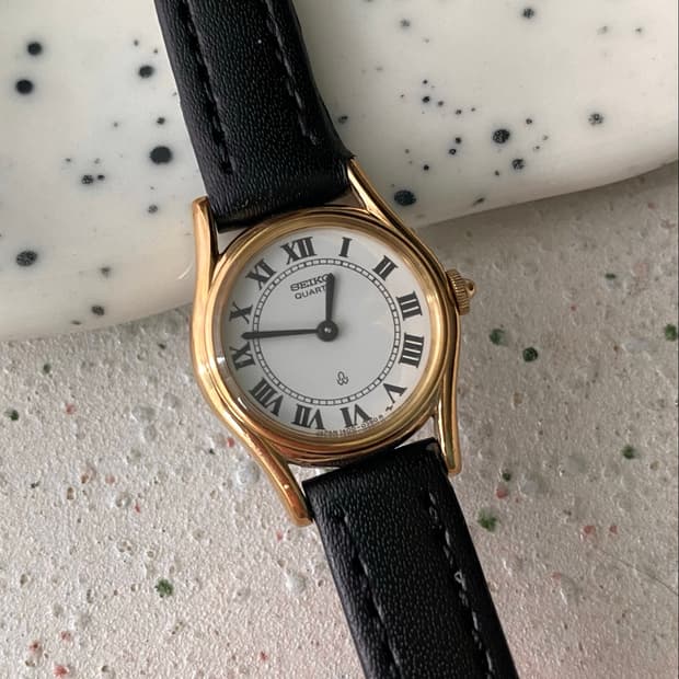 Seiko 세이코 로만 미니 쿼츠 골드