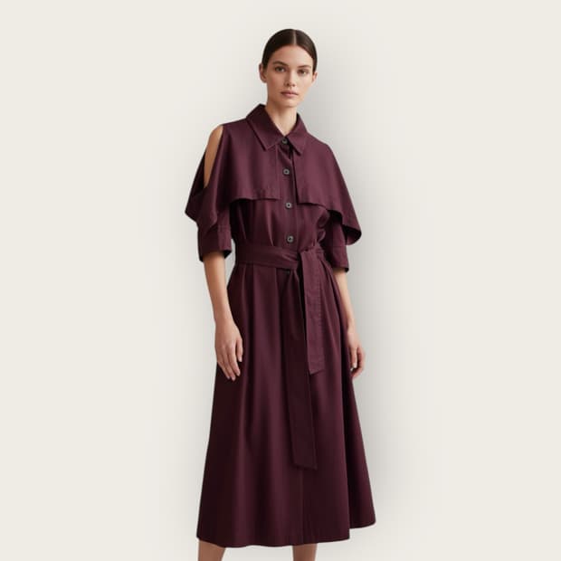 40/ 비비안웨스트우드 벨티드 트렌치 원피스