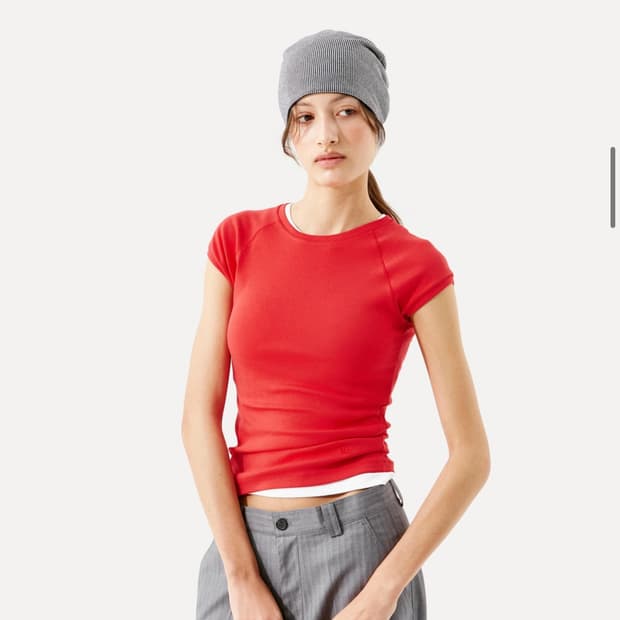 품절임박! 라벨아카이브 반팔티 W Ava cap sleeve t-shir