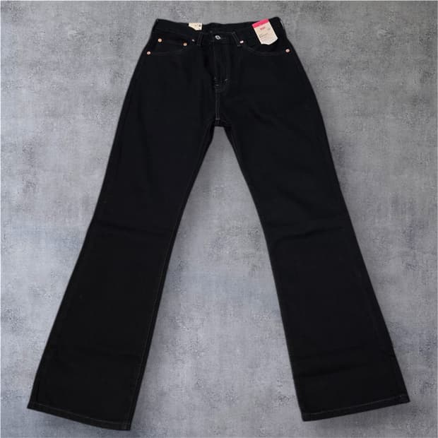 리바이스 517 블랙 부츠컷 데님 팬츠