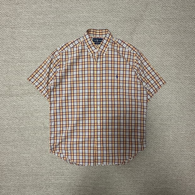 POLO RALPH LAUREN half shirt check