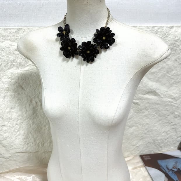 빈티지 플라워 오리엔탈  목걸이