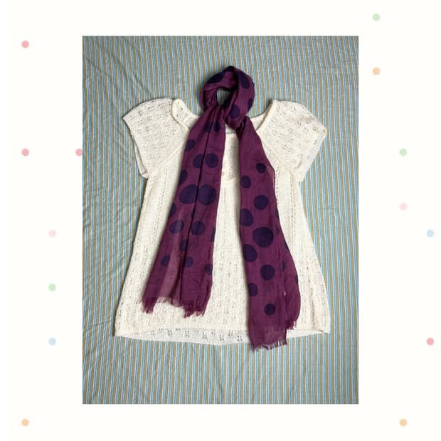 아이보리 반소매 니트