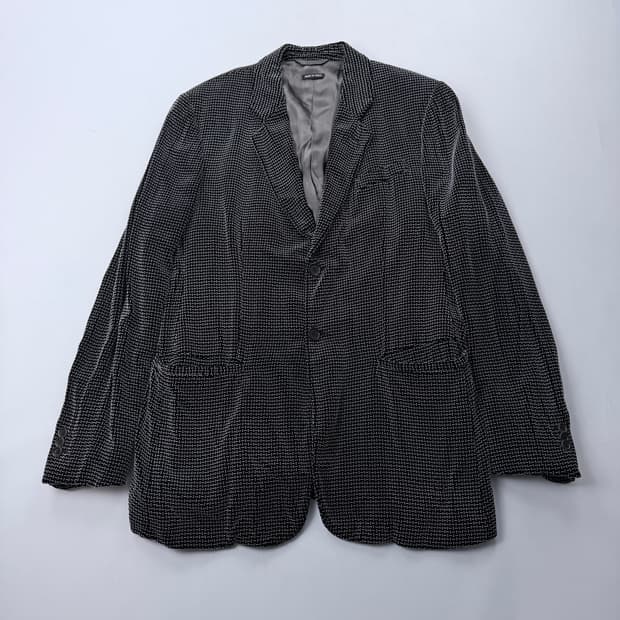 조르지오아르마니 블랙라벨 실크 블레이저