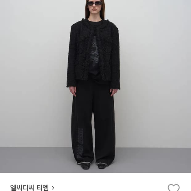 엘씨디씨 티엠 트위드자켓