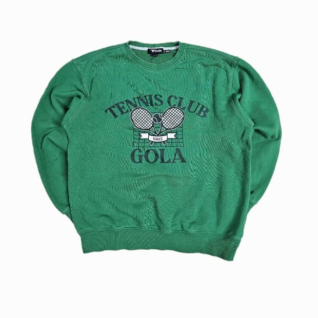 [M] Gola 골라 테니스 무드 그래픽 그린 스웨트셔츠 맨투맨